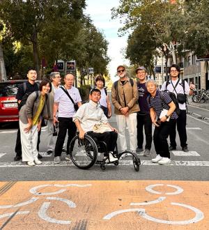 Study visit group with the Association team